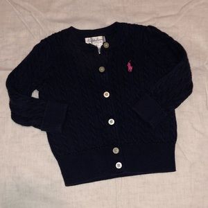 Ralph Lauren Cable Cardigan - 9 Months
